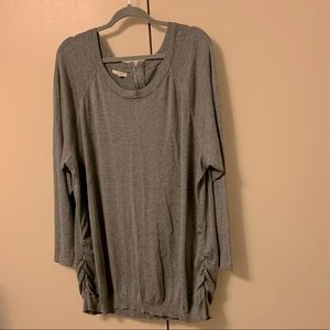 Maurices gray zipper back sweater